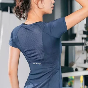 Ladies Sportswear Yoga Wear Women’s Sports T-Shirt  Top Fitness Clothes Running
