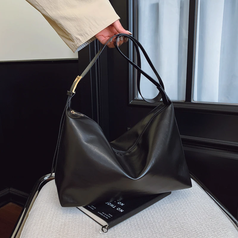 Crossbody Bags for Women Large Capacity Simple Design Handbags Solid Shoulder Bags Female Casual Travel Shopping Commuting Totes - Image 4
