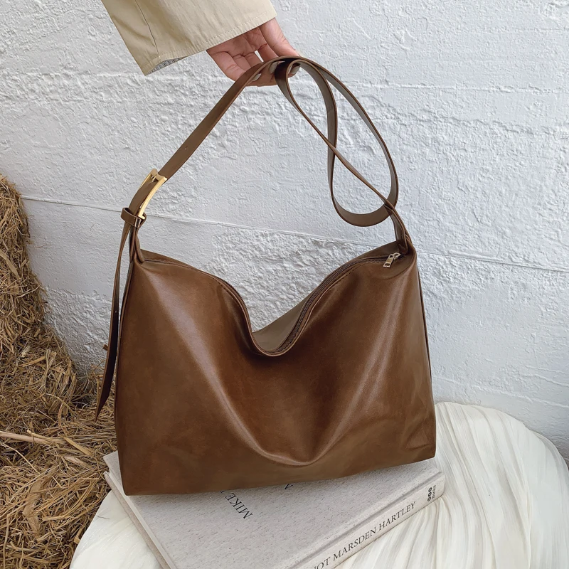 Crossbody Bags for Women Large Capacity Simple Design Handbags Solid Shoulder Bags Female Casual Travel Shopping Commuting Totes - Image 7