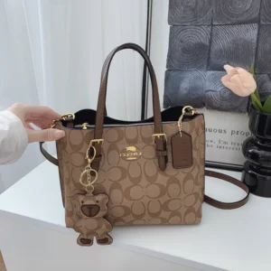 High-end women’s bag – Tote bag for women 2026 new style fashionable for daily commuting, retro printed, large capacity, single