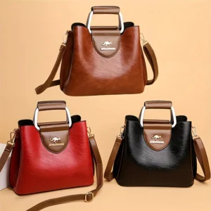 Women’s Fashion Tote Bag with Multiple Pocket, Vintage Crossbody Bags for Women Daily Handbag Shoulder Bag, Phone Purse Pouch