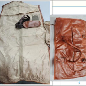 Convertible Faux Leather Garment Duffel