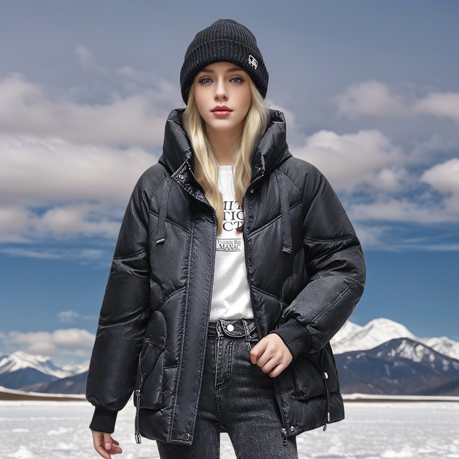 Loose-Fit Padded Winter Jacket - Image 6