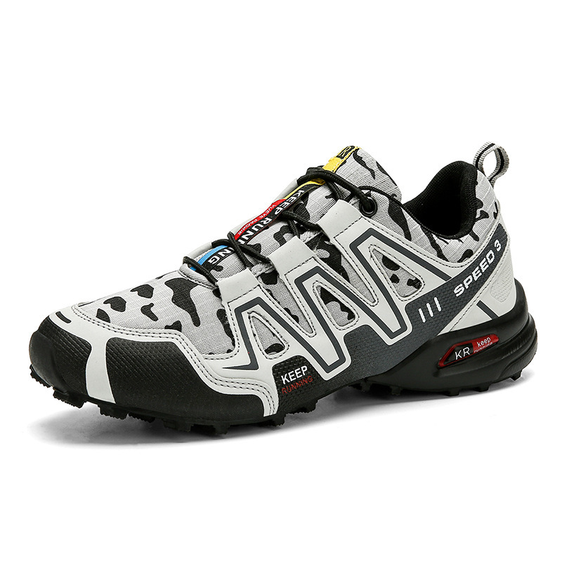 Men's Camouflage Outdoor Sneakers in LIGHT GREY