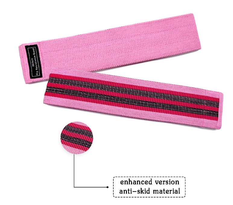 Fabric Hip Resistance Band in Pink, Q1pc