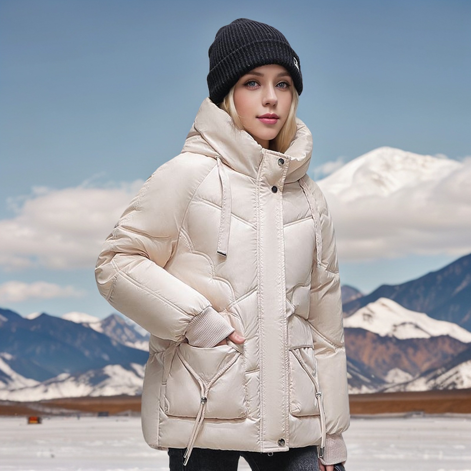 Loose-Fit Padded Winter Jacket - Image 2