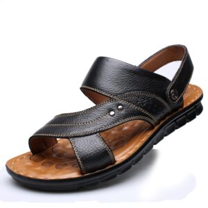 Men’s Leather Back Strap Sandals