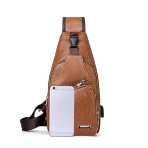 Faux Leather Sling Bag