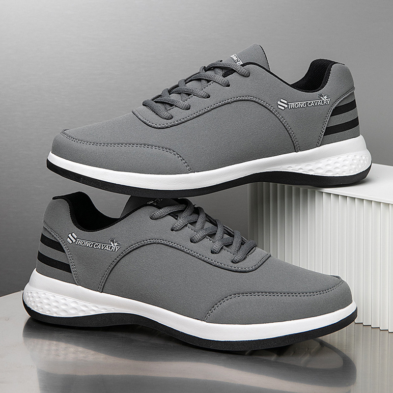 Men's Everyday Lace-Up Sneakers in Gray