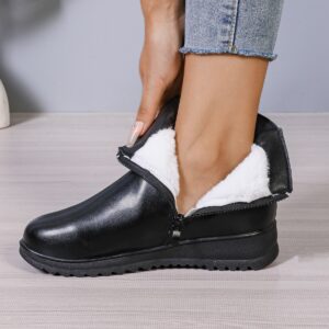 Women’s Fleece-Lined Zip Ankle Boots
