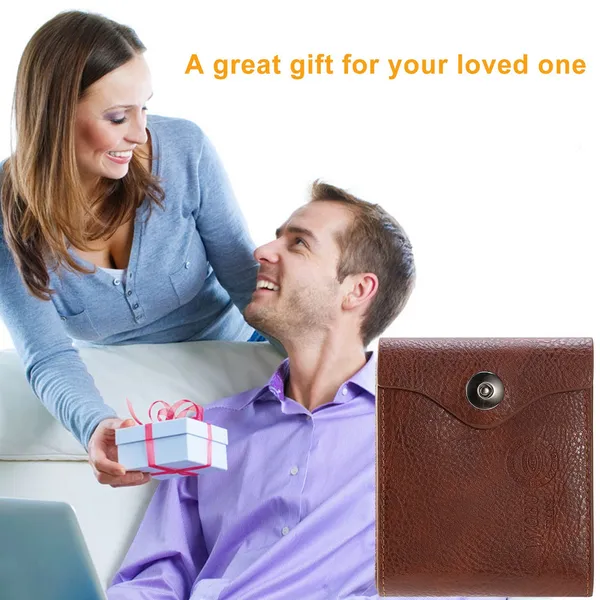 Men's Faux Leather Bifold Wallet