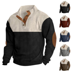 Men’s Stand-Collar Sports Pullover