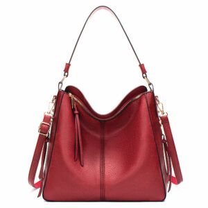 Faux Leather Hobo Tote