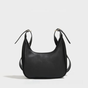 Black Crescent Shoulder Bag