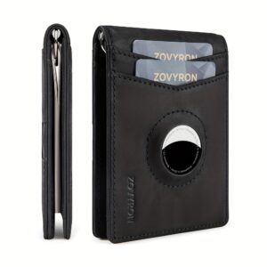 Slim Bifold Wallet with Tracker Pocket