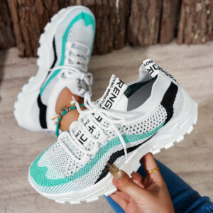 Women’s Mesh Lace-Up Sneakers
