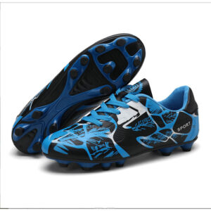 Blue Low-Top Football Cleats
