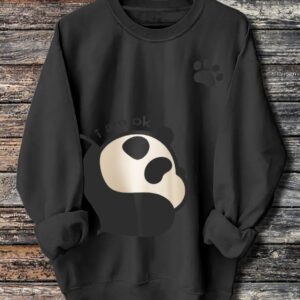 Women’s Panda Print Hoodie