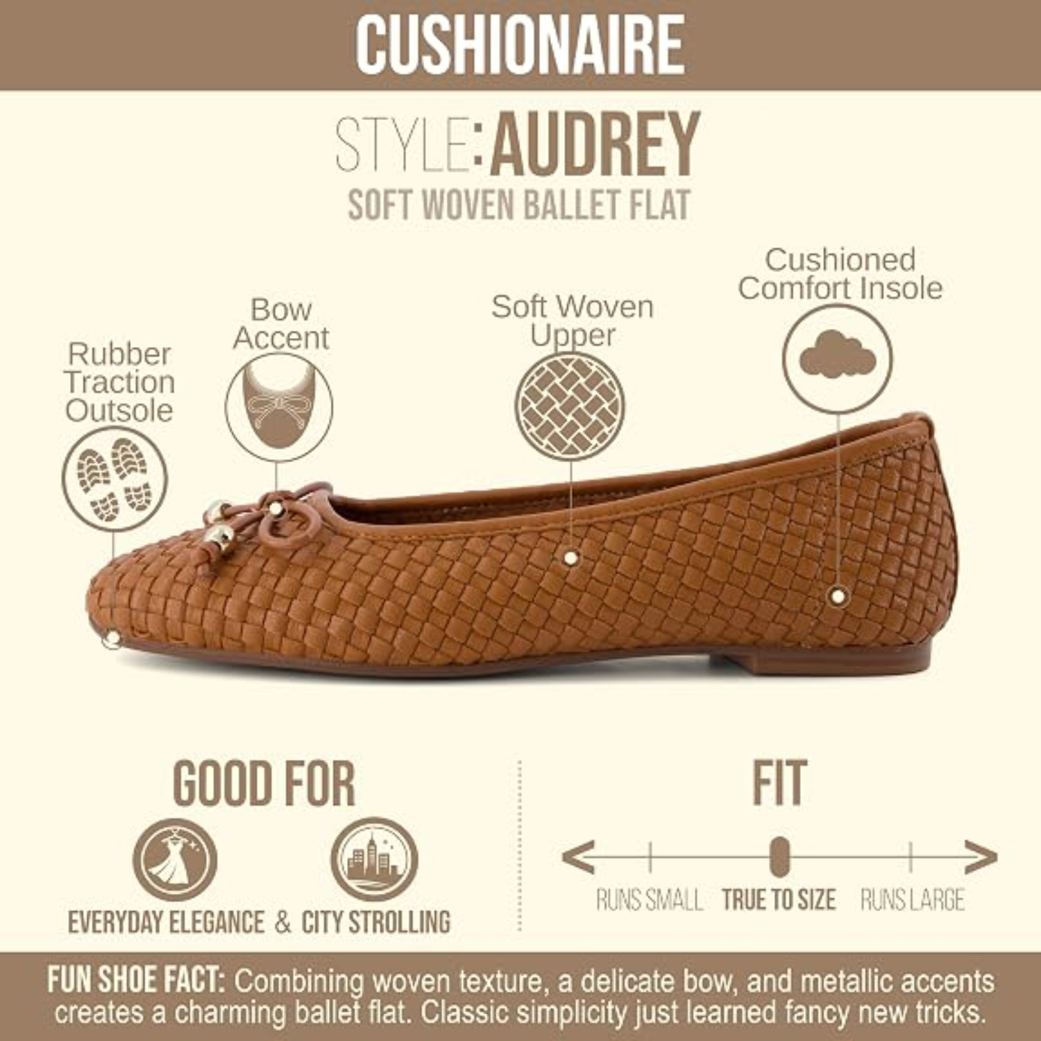Audrey Woven Ballet Flats