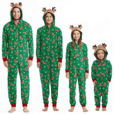 Reindeer Print Winter Pajamas - Image 5