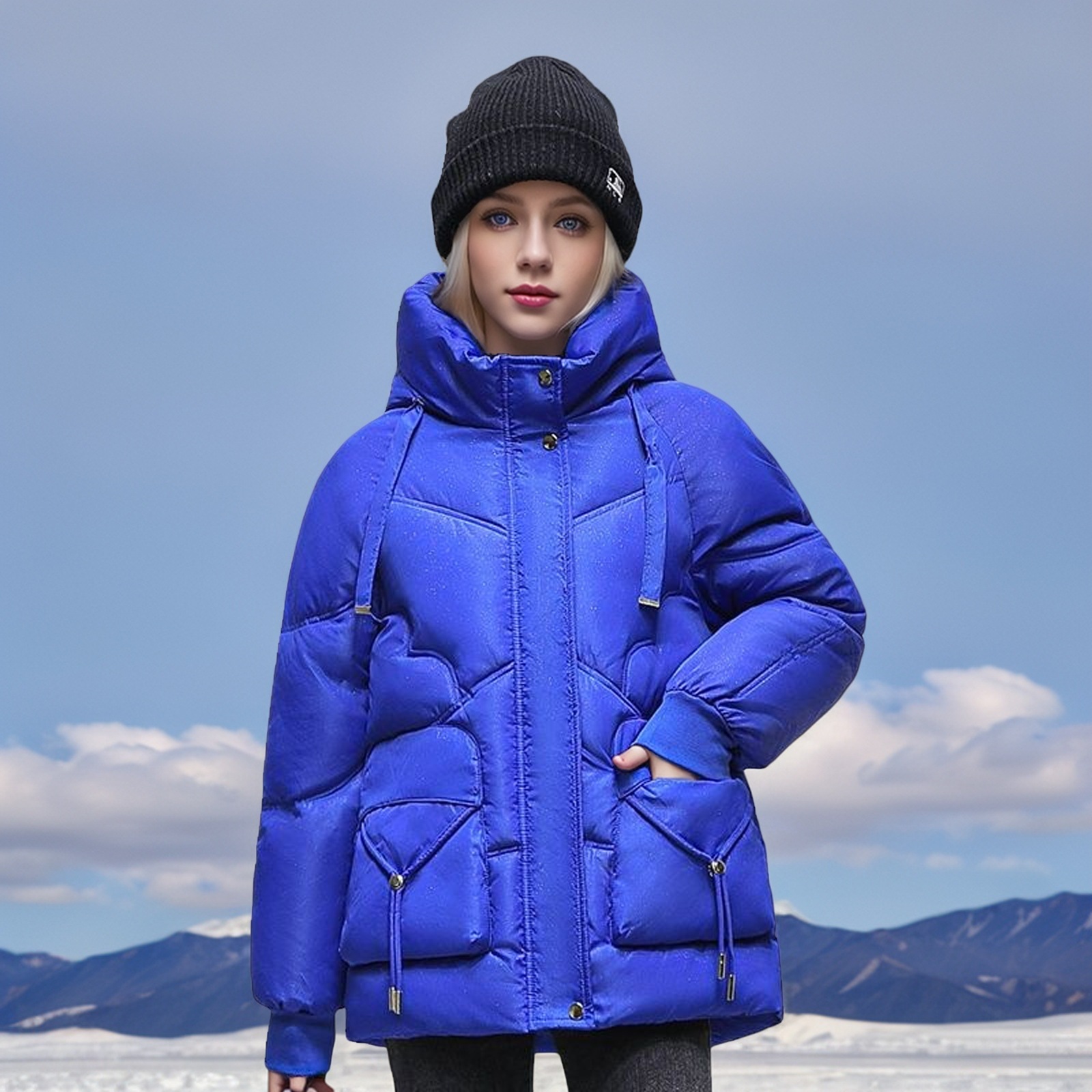Loose-Fit Padded Winter Jacket - Image 9