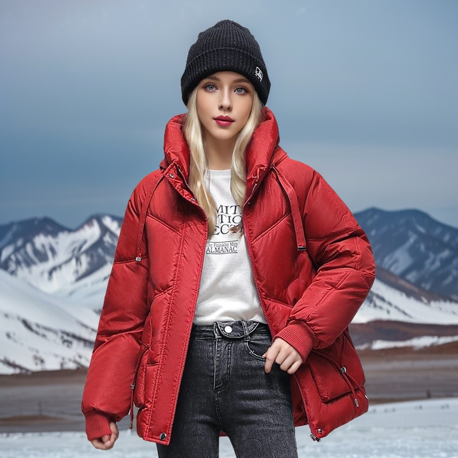 Loose-Fit Padded Winter Jacket - Image 7