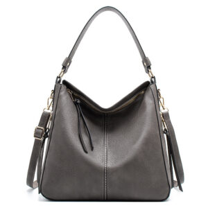 Faux Leather Hobo Tote
