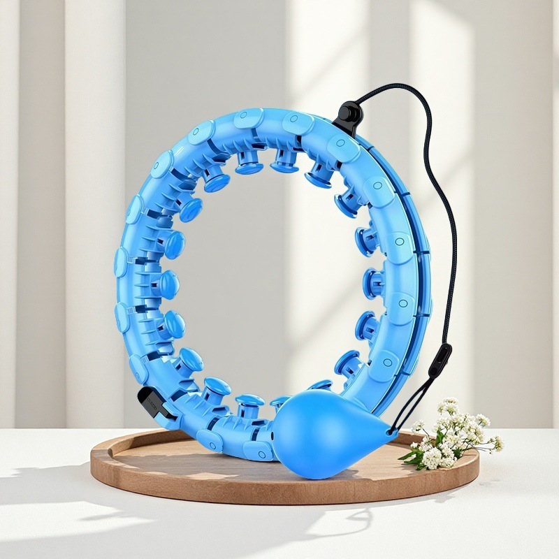 Adjustable Exercise Hoop in Blue, 24 knots