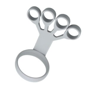 Silicone Finger Exercise Loops in Grey