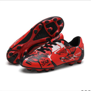 Red Low-Top Football Cleats