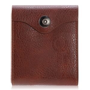 Brown Bifold Wallet with Coin Pocket